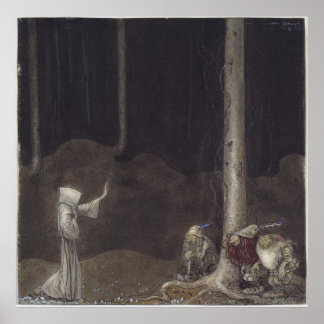 Brother St. Martin und The Three Trolles John Baue Poster
