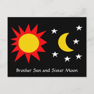 BROTHER SUN UND SISTER MOON POSTKARTE