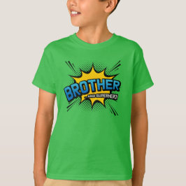Brother & Superhero - Comic Book Style T-Shirt