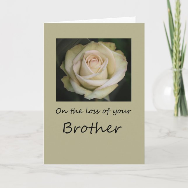 Brother Sympthy card mit Rose Karte (Vorderseite)