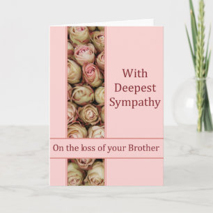 Brother Sympthy card mit Rose Karte