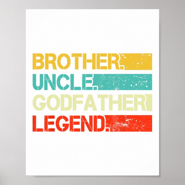 Brother Uncle GodVater Legend Bester Sonnengott Un Poster (Vorne)