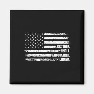 Brother Uncle GodVater Legend Fun Bestes Funny Unc Magnet