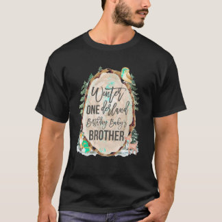 Brother Woodland Winter Onederland 1. Geburtstag T-Shirt
