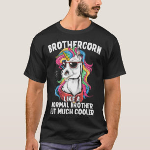 Brothercorn Cool Brother Unicorn mit Sonnenbrille  T-Shirt