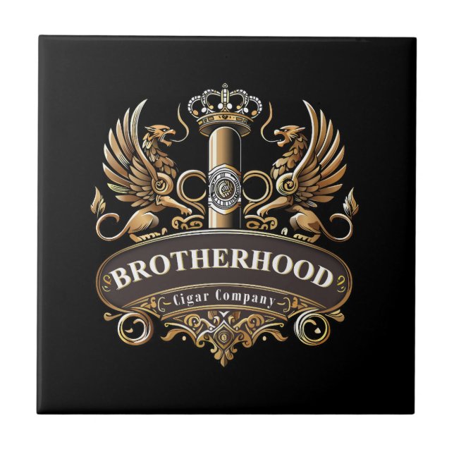 Brotherhood Cigar Company Ceramic Tile Fliese (Vorderseite)