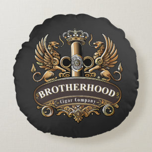 Brotherhood Cigar Company Rundes Kissen