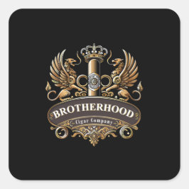 Brotherhood Cigar Company Square Sticker