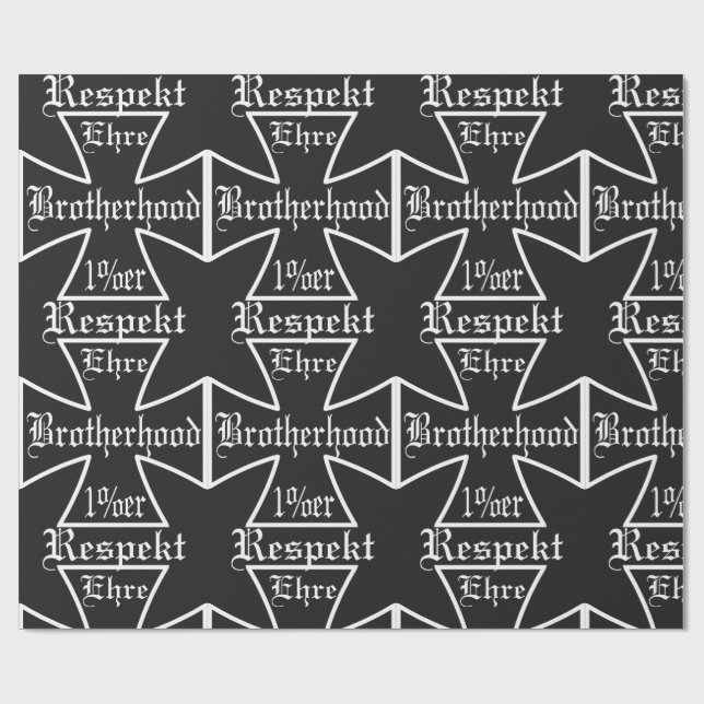 Brotherhood Ehre Respekt La Familia Geschenkpapier (Flach)
