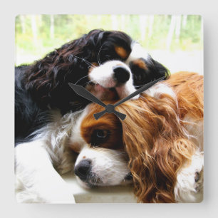 Brothers Cavaliers Clock Quadratische Wanduhr