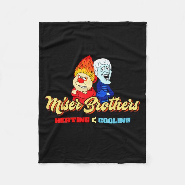 Brothers Heating &amp; Cooling Christmas  Fleecedecke (Vorderseite)