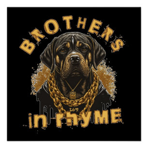 BROTHERS IN RHYME lustiger Hip Hop Poster