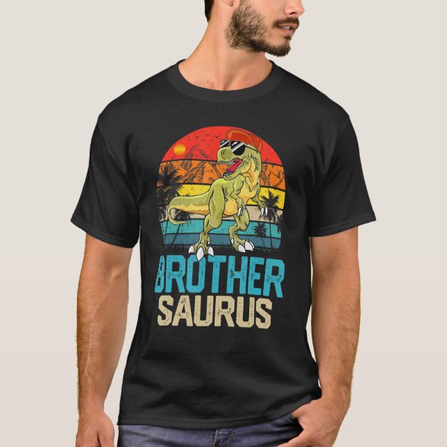 Brothersaurus Matching Family Dinosaur T Rex Broth T-Shirt (Vorderseite)