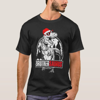 Brothersaurus passende Dinosaurier-Weihnachts-PJs  T-Shirt