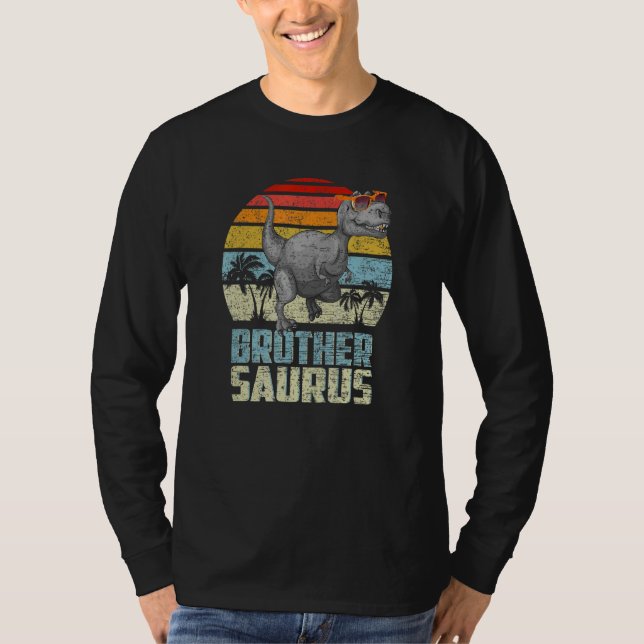 Brothersaurus Rex Dinosaur Brother Saurus Familie  T-Shirt (Vorderseite)