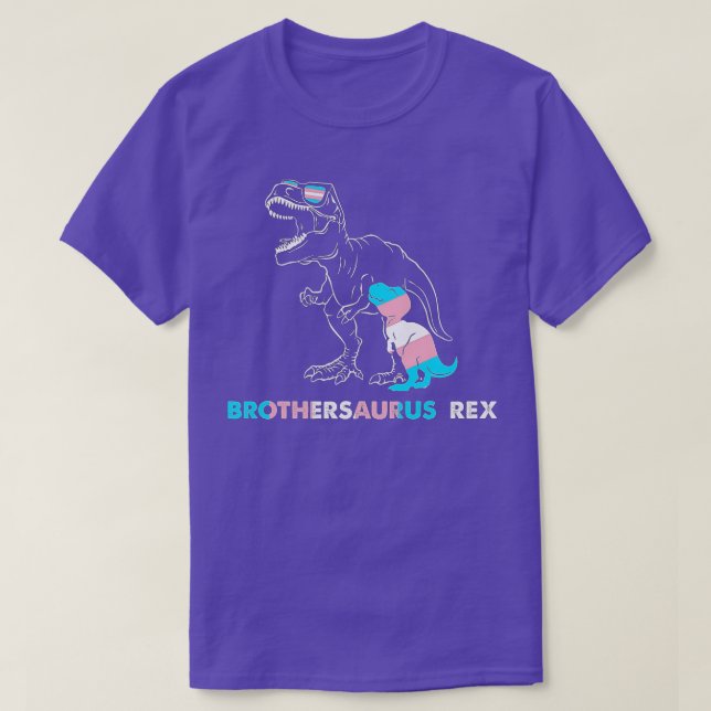 Brothersaurus Rex T Rex Transgender Day of Visibil T-Shirt (Design vorne)