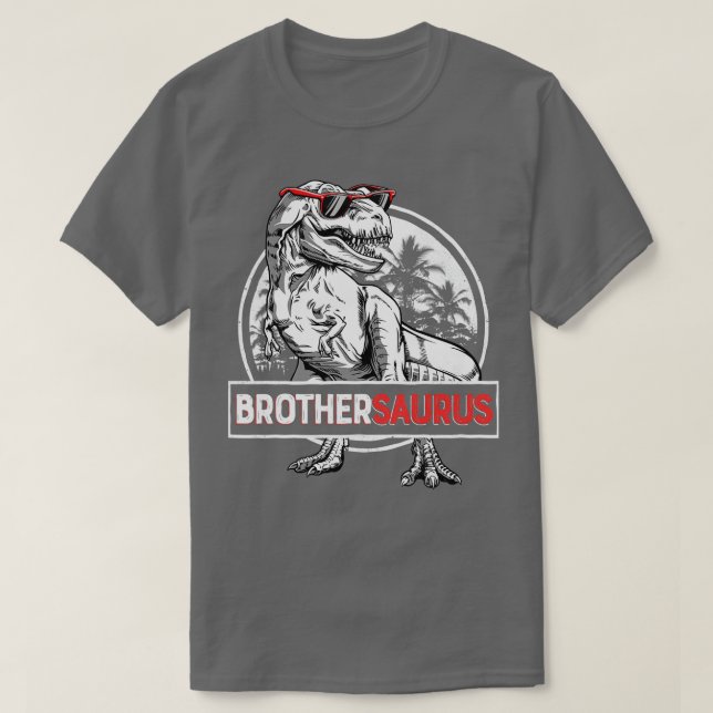 Brothersaurus T rex Brother Saurus Dinosaur Boys T-Shirt (Design vorne)