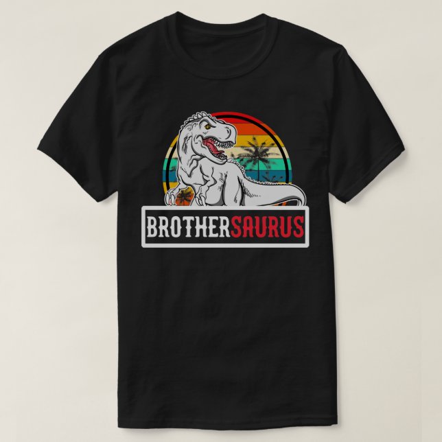 Brothersaurus T Rex Dinosaur Brother Saurus Family T-Shirt (Design vorne)