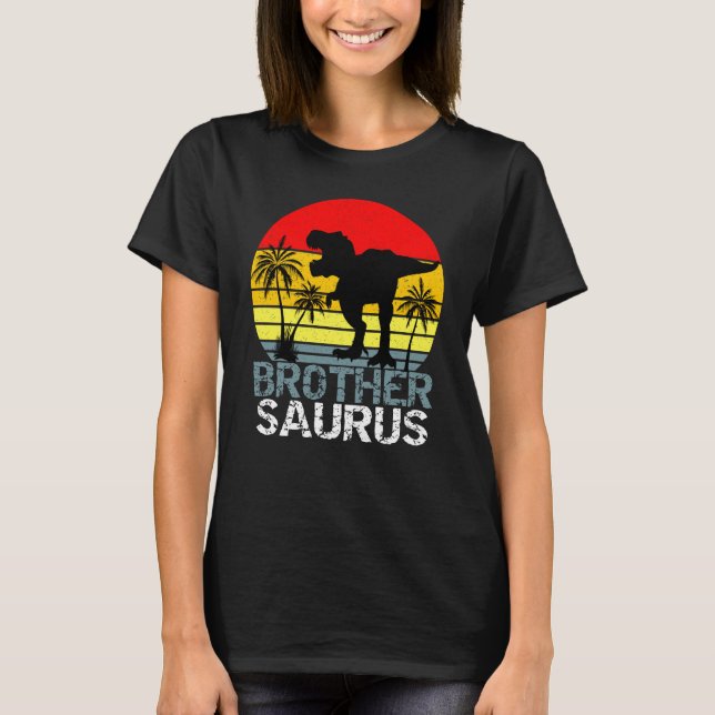 Brothersaurus T Rex Dinosaurier T-Shirt (Vorderseite)