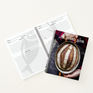 Brotlaib aus Quellengeflecht, Rezeptbuch Notizbuch
