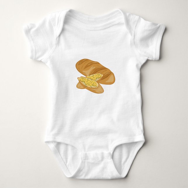 Brotlaib Baby Strampler (Vorderseite)