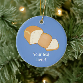 Brotlaib in Scheiben mit Kruste Keramik Ornament