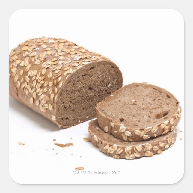 Brotlaib Quadratischer Aufkleber (Vorderseite)