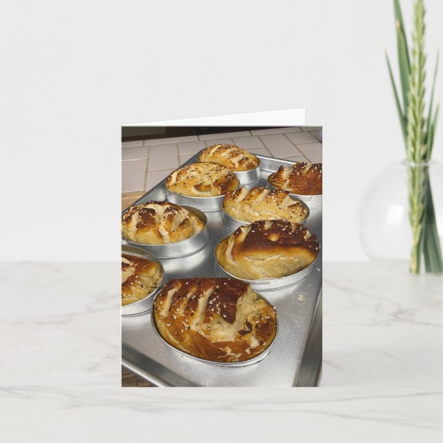 Brotlaibe Dankeskarte (Vorderseite)