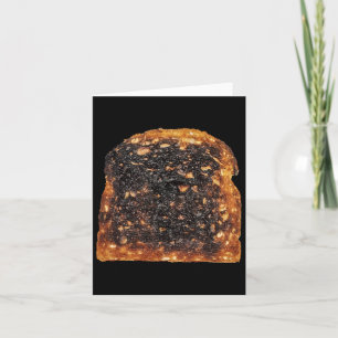 Brotoast Burnt Matching Halloween Kostüm Karte