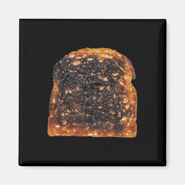 Brotoast Burnt Matching Halloween Kostüm Magnet (Vorne)