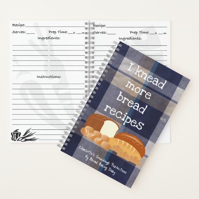 Brotrezepte Spiralpapier Notizbuch (Innen)