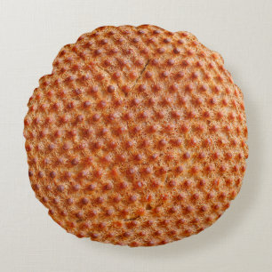 Brotstruktur mit vielen Punkten (nach dem Kochen a Rundes Kissen