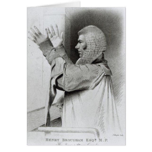 Brougham Esq MP, Generalstaatsanwalt der Königin (Vorne)