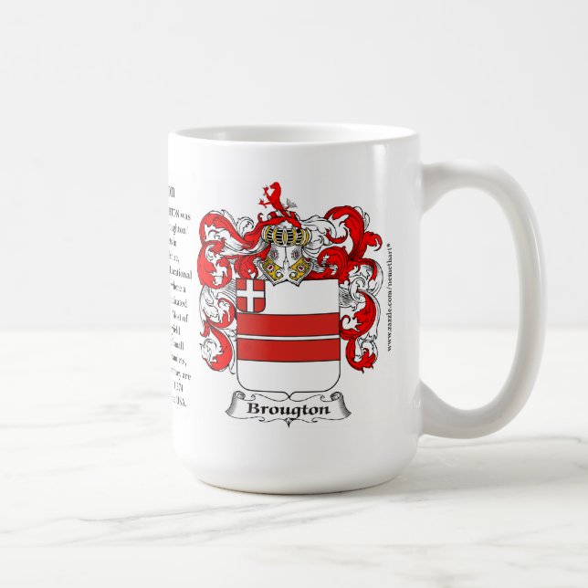 Broughton, der Ursprung, die Bedeutung und das Kaffeetasse (Rechts)