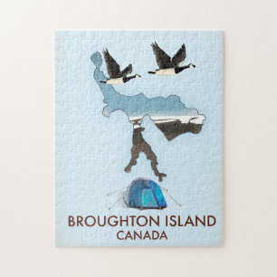 Broughton Insel Kanada Reiseplan Puzzle