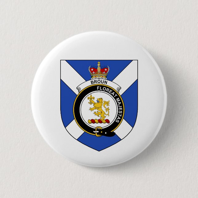 Broun (Brown) Button (Vorderseite)