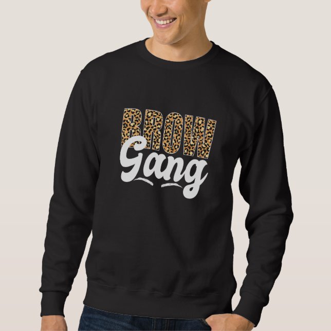 Brow Bande Brow Artist Brow Tech Leopard Brow Sweatshirt (Vorderseite)