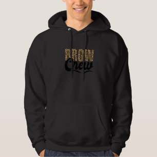 Brow Crew Brow Artist Brow Tech Leopard Brow Crew Hoodie