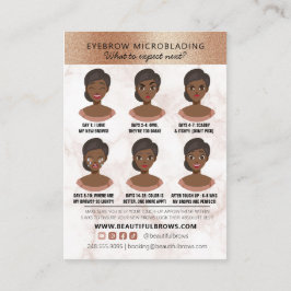 Brow Microblading Aftercare & Appointment-Marmor   Visitenkarte