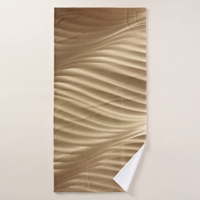 BROWER UND WEISS STRIPIERTE TEXTILE BADEHANDTUCH (Badehandtuch)