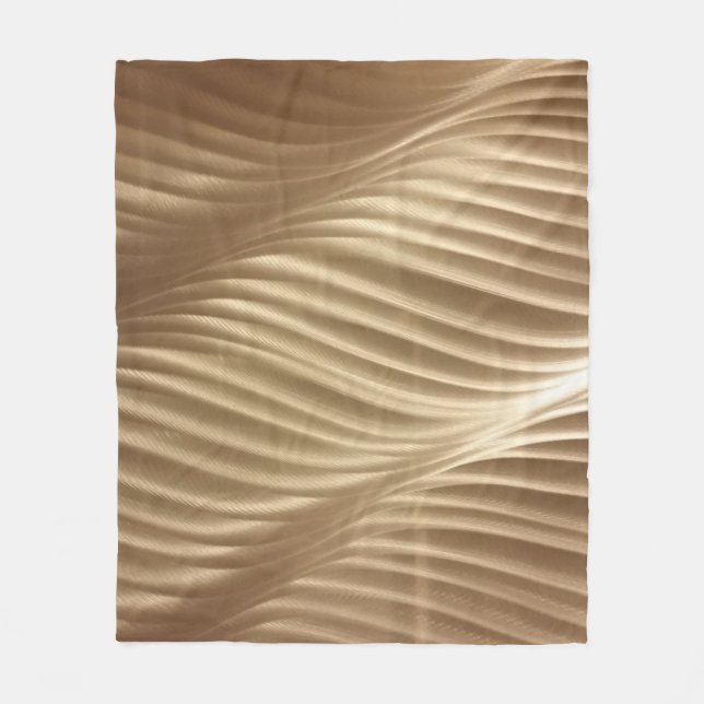 BROWER UND WEISS STRIPIERTE TEXTILE FLEECEDECKE (Vorderseite)