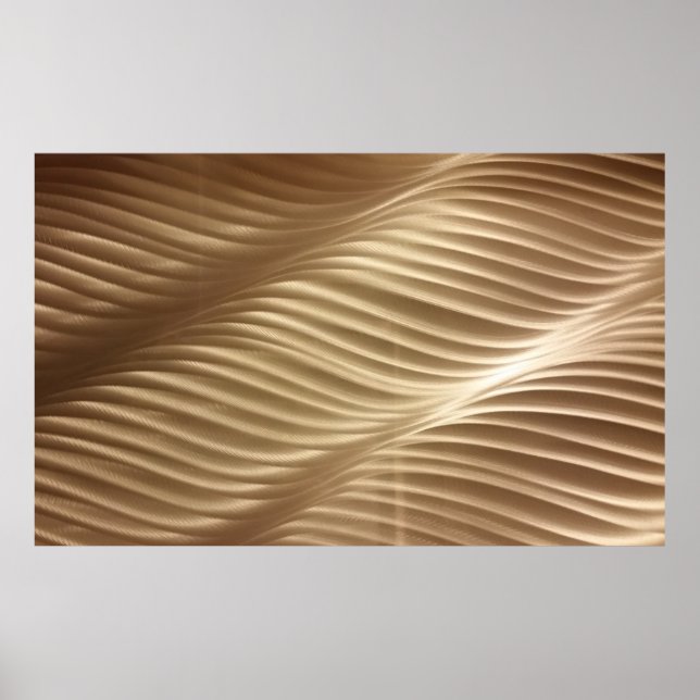 BROWER UND WEISS STRIPIERTE TEXTILE POSTER (Vorne)