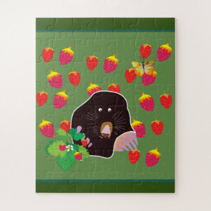 Browm Garden Mole Butterflies Puzzle