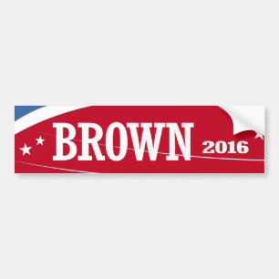 BROWN 2016 AUTOAUFKLEBER