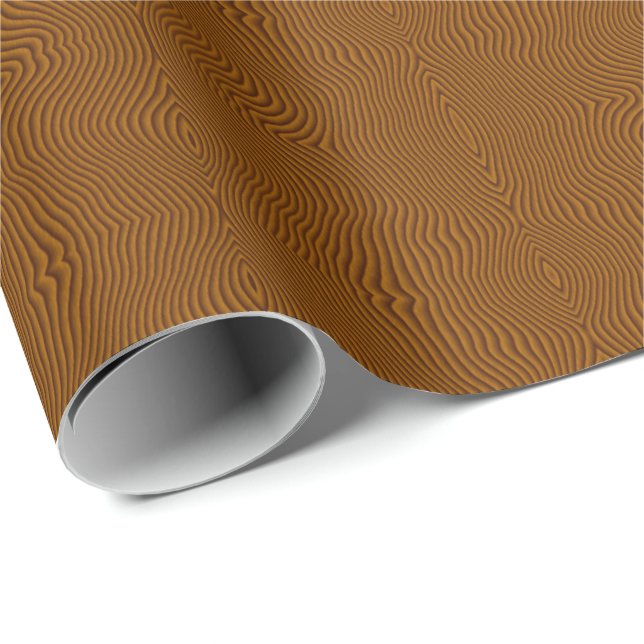 Brown 3D Illusion Geschenkpapier (Rolleneckpunkt)