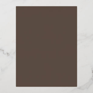 Brown #5E4E44, Leber Folien Feiertagspostkarte