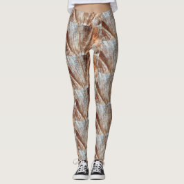 Brown Abstrakt Leggings