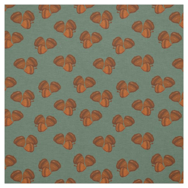 Brown Acorns Prim Fabric Stoff (Muster)