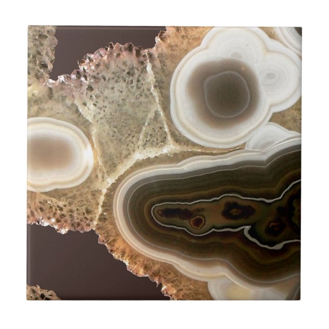 Brown Agate Fliese (Vorderseite)