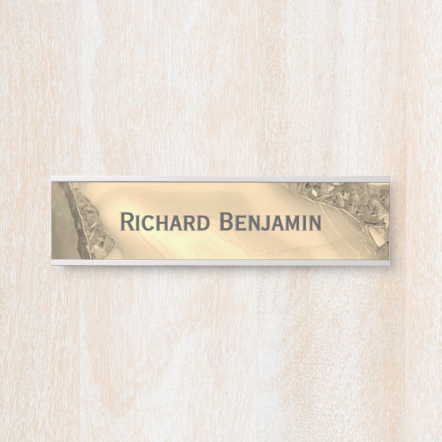 Brown Agate Türschild (Vorderseite )